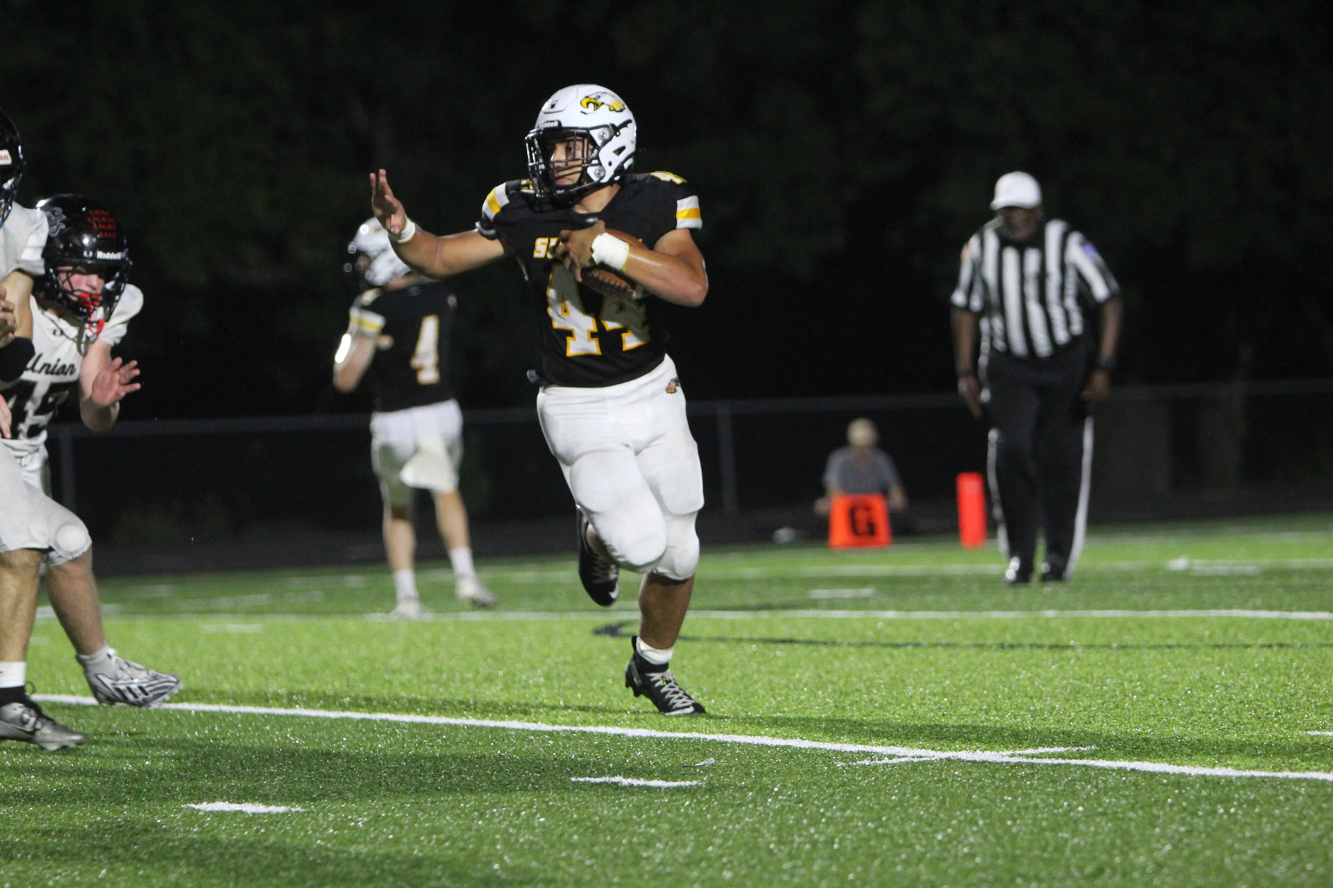 Nathan Garcia #44 in game action