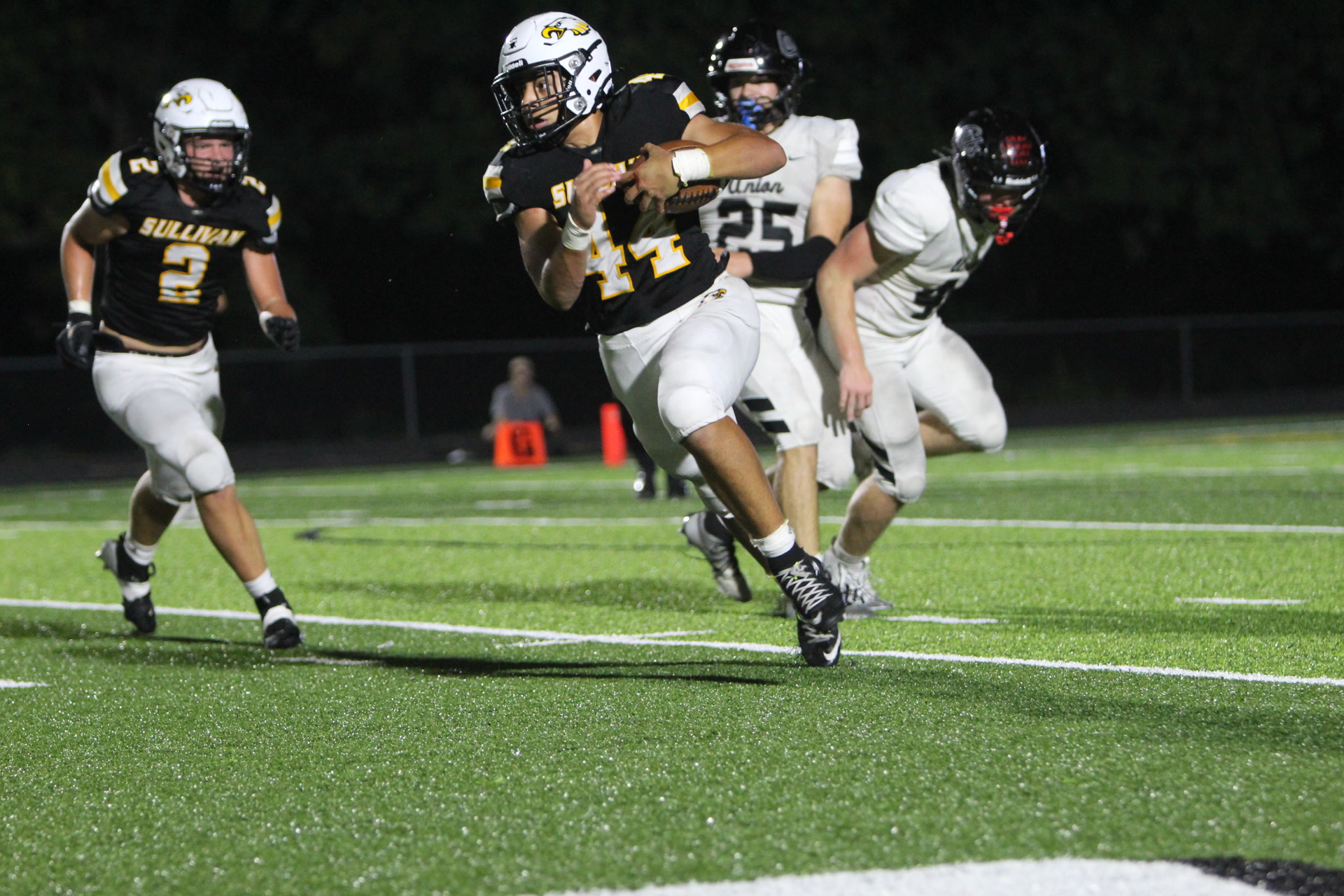 Nathan Garcia #44 in game action