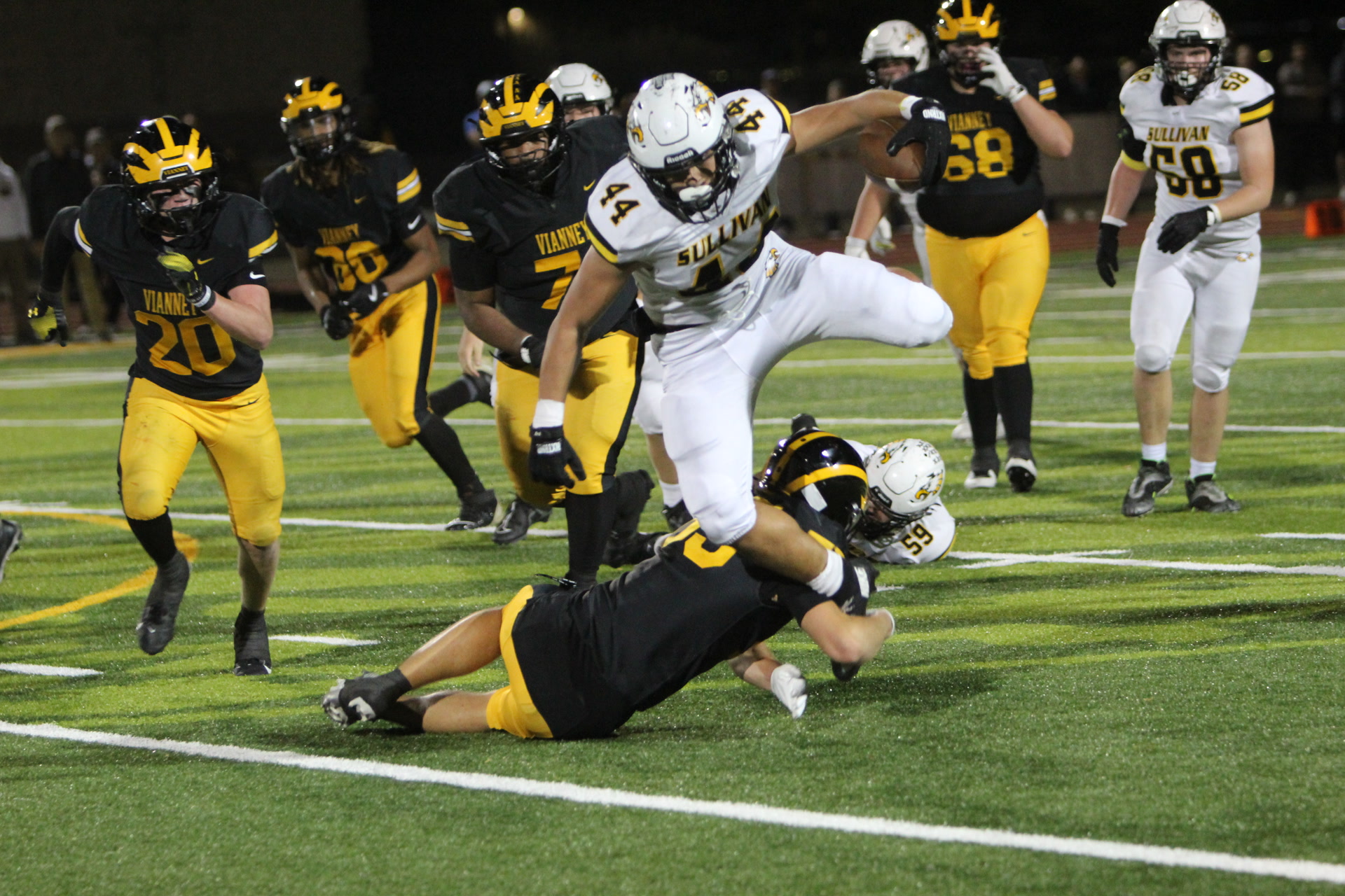 Nathan Garcia #44 in game action