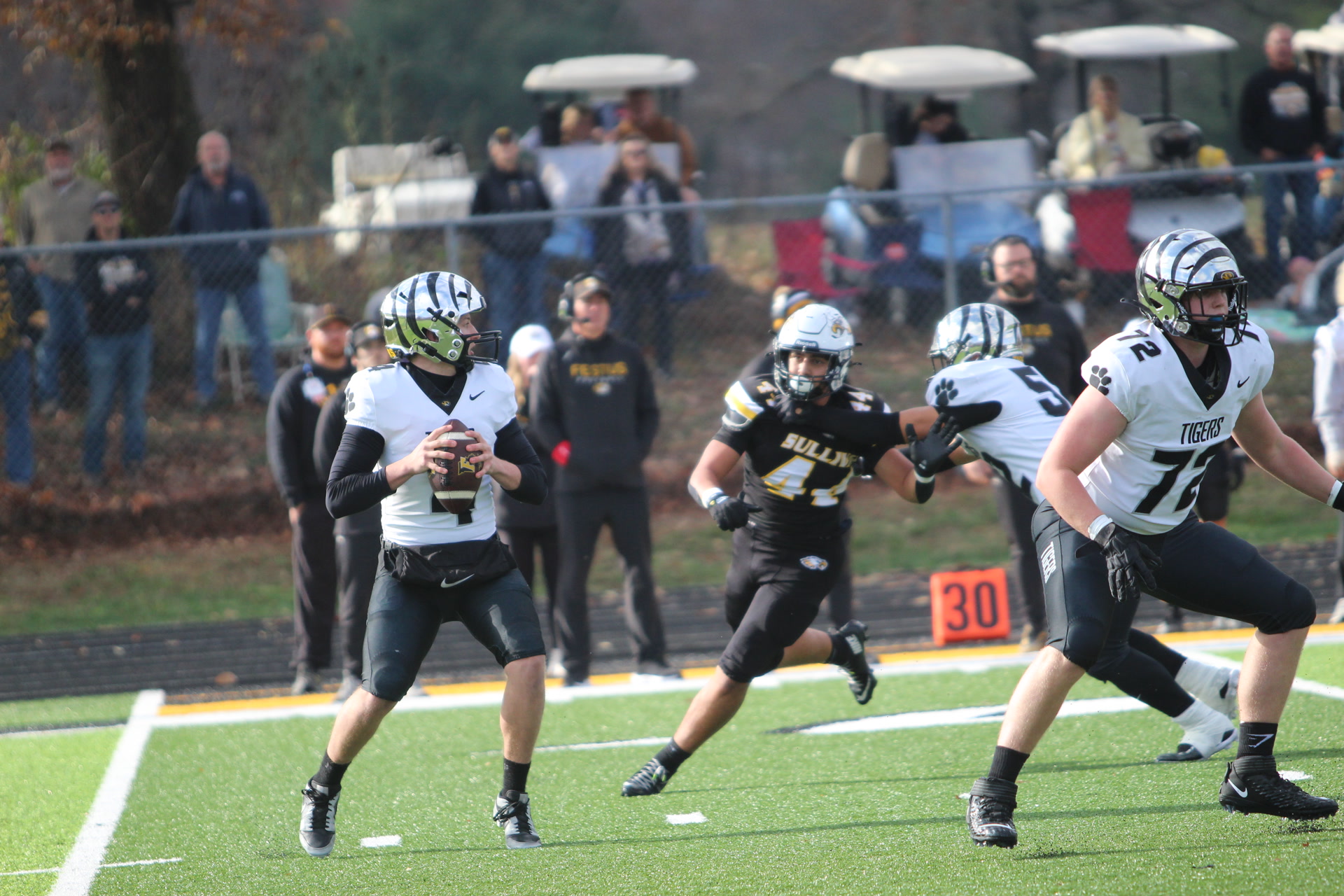 Nathan Garcia #44 in game action