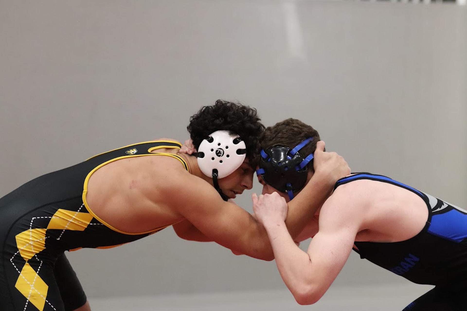 Nathan Garcia intense wrestling stance