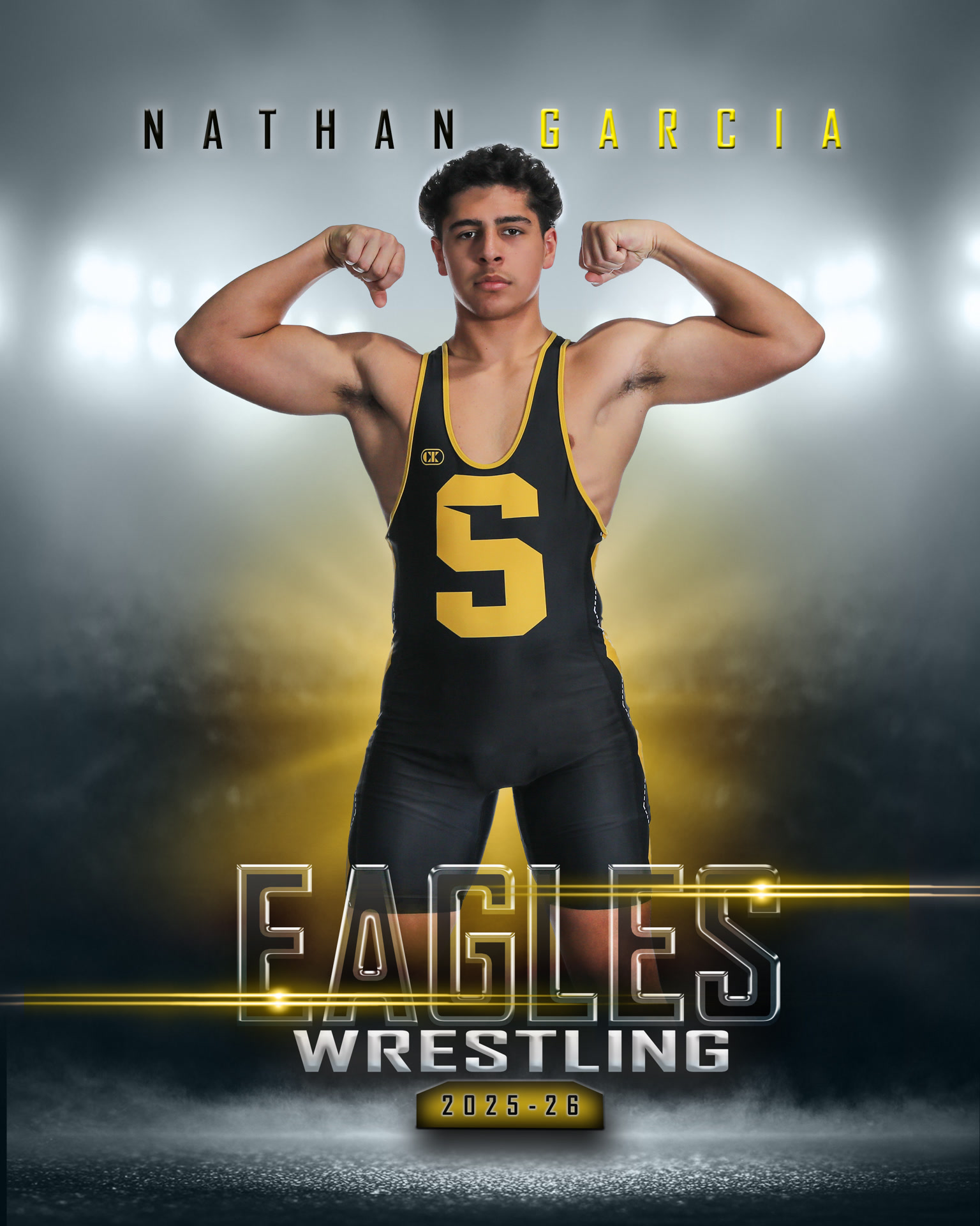Nathan Garcia — Sullivan Eagles Wrestling 2025-26 official portrait